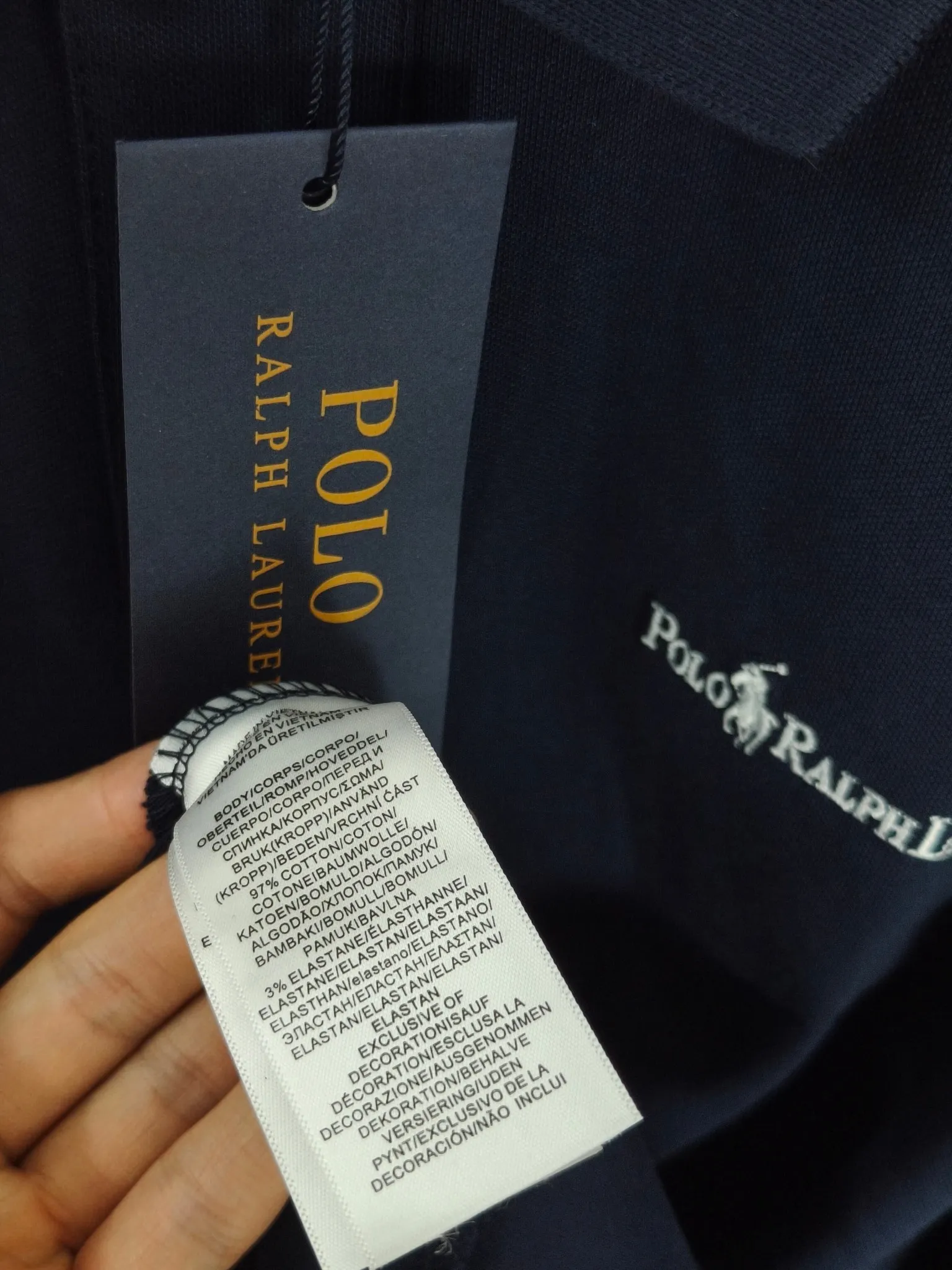 P190 Real shot quality high version of Ralph Lauren RL pony classic embroidered polo shirt short-sleeved high-end quality complete with three labels, comfortable and breathable, classic and simple, exquisite and fashionable, details showing high-end quality Color: black white navy blue Size: M-XXL